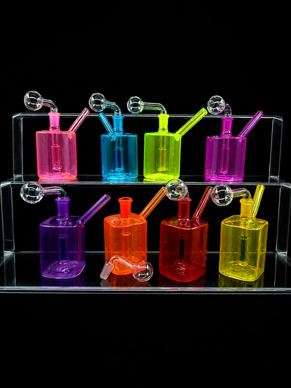 Glass & glass color square ob