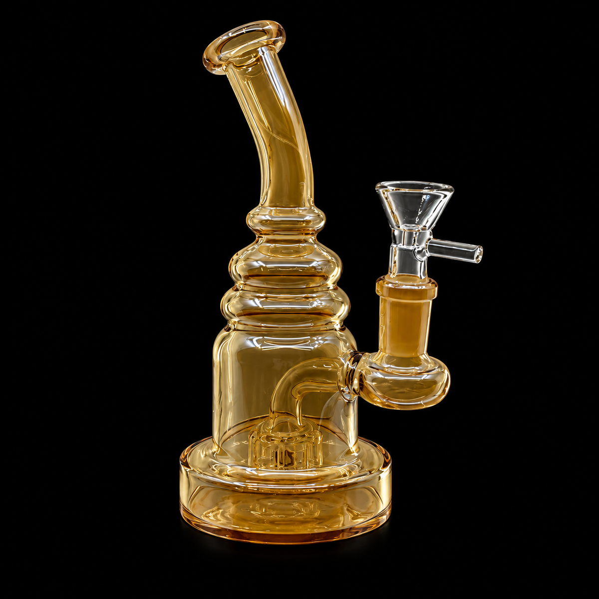 Iridescent Bent Neck Ribbed Glass Dab Rig Wholesale RK Quality Glass