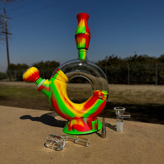 3 in 1 silicone water pipe