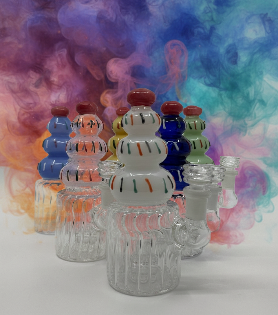 8” Ice Cream Dab Rig Wholesale - RK Quality Glass