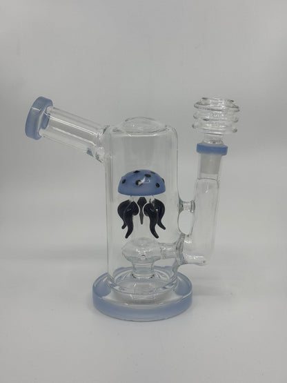 6.3" Jellyfish 14mm Female Glass DAB Rig for Smoking Water Pipe - RK Quality Glass