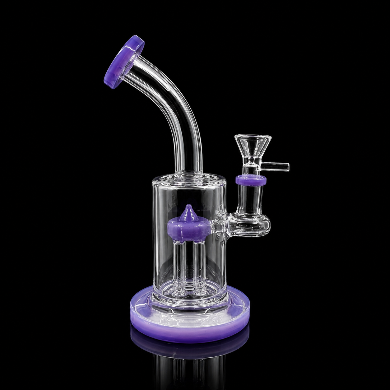 8 Inch Bent-Neck Tree Perc Glass Dab Rig