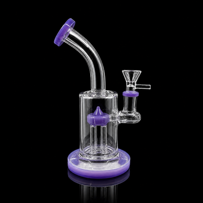 8 Inch Bent-Neck Tree Perc Glass Dab Rig