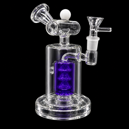 Liquid Triple Cone Percolator Glass Dab Rig Wholesale RK Quality Glass