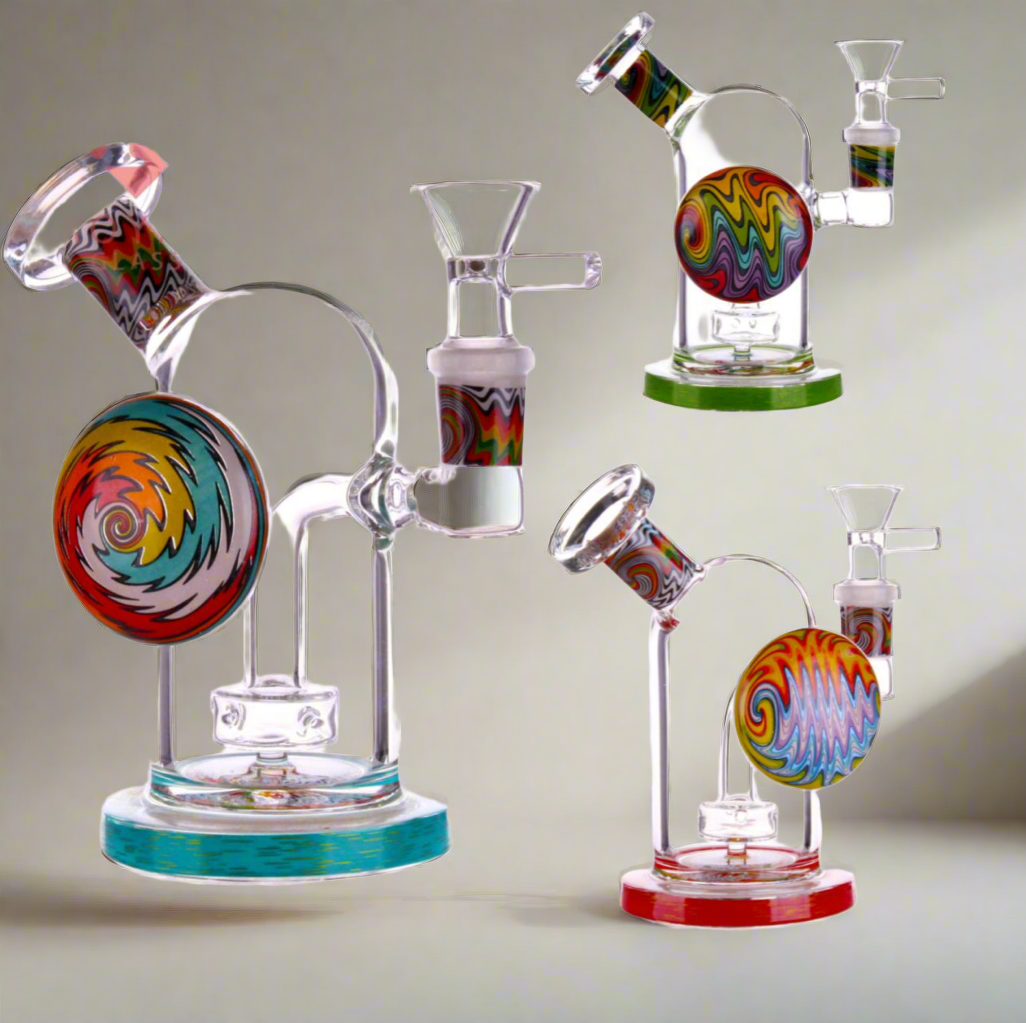 2095 RKQG 6.5” color art locket dab rig