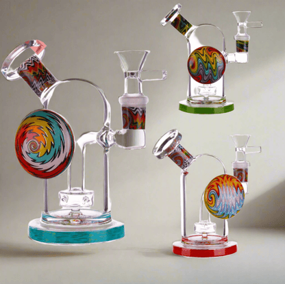 Color art locket dab rig - WP218 - RK Quality Glass