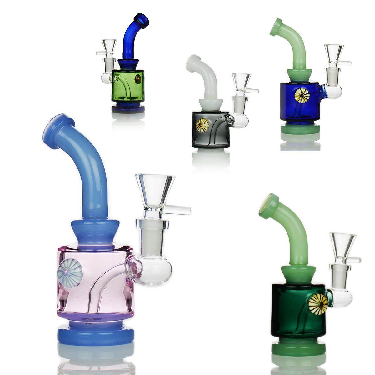 6 Inch Color Tube Bent Dab Rig