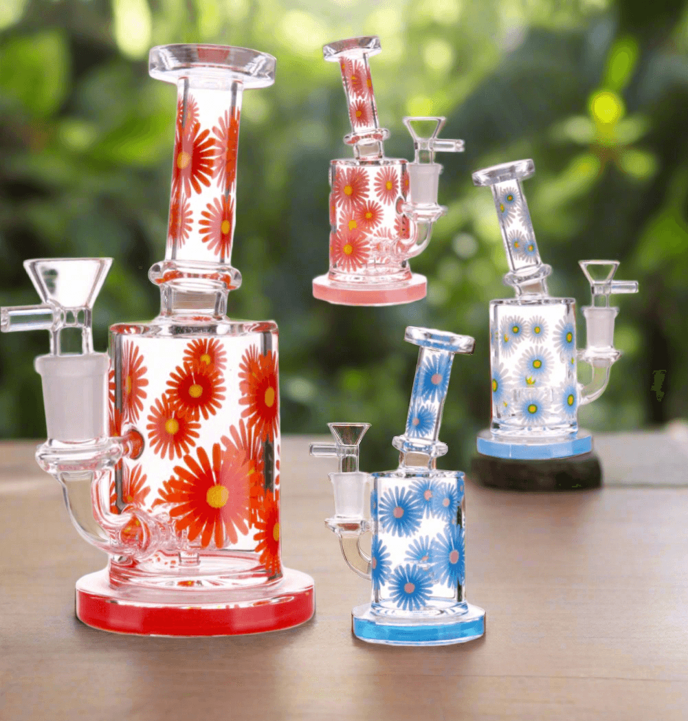 6 Inch Flowers Art Dab Rig