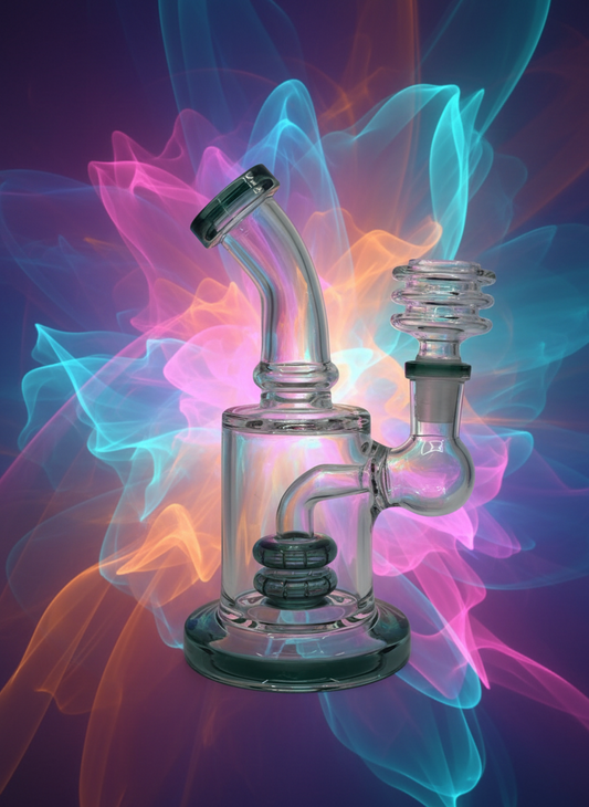 6 Inch Slime Bent Dab Rig