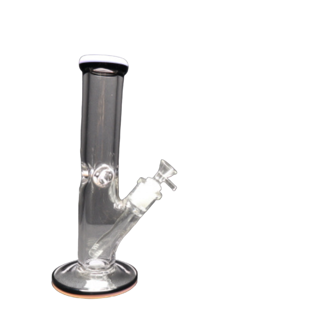 146 28RKQG 12" color base & mouth piece straight bong