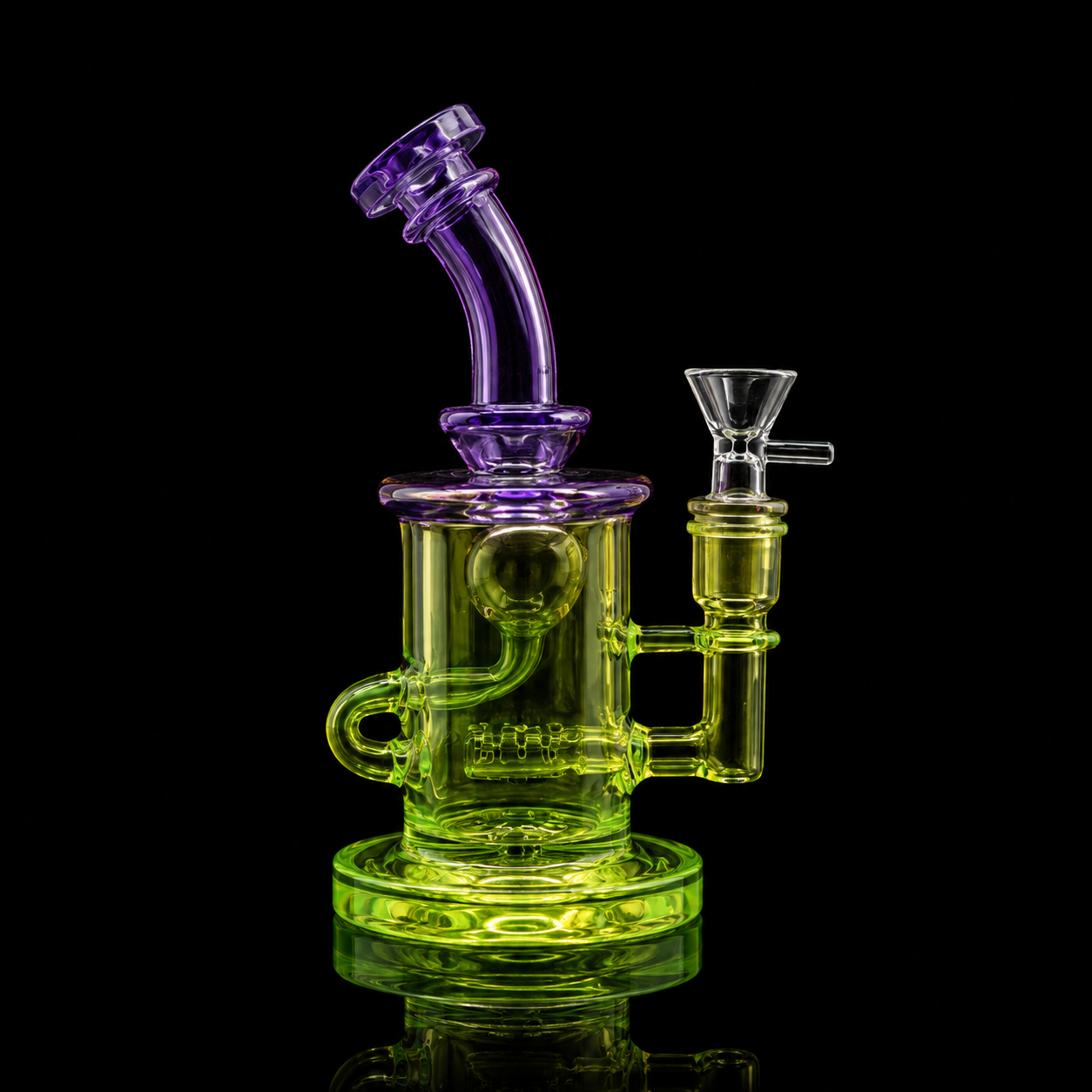 8 Inch Neon Color Mini Recycler Dab Rig