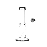 160 18RKQG 10" 9mm thick color mouth piece straight bong