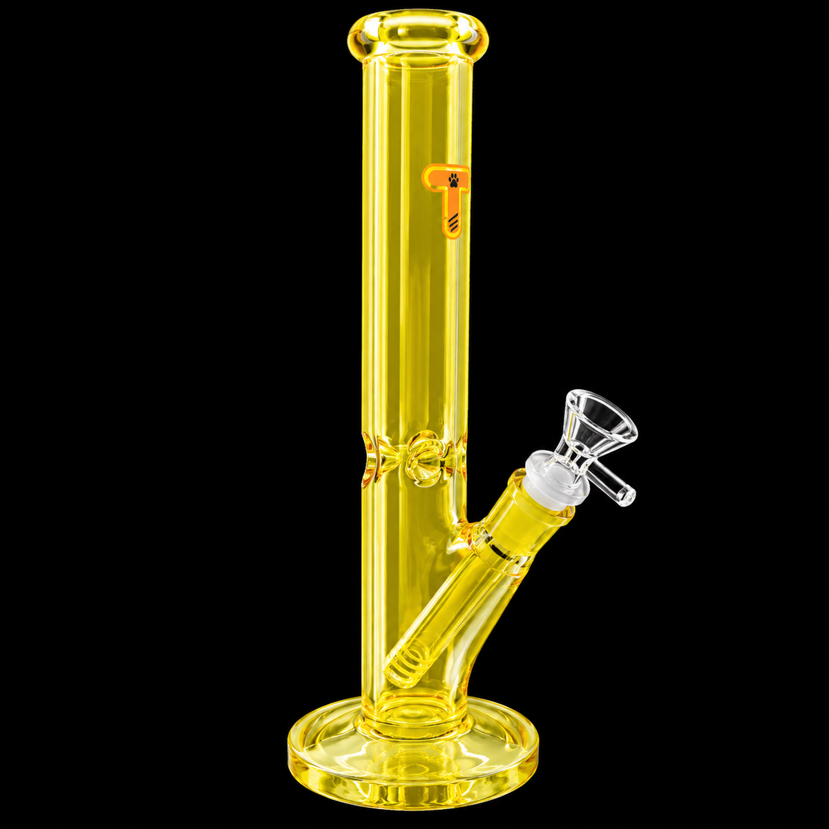 12 - Inch Electroplated Solid Color Straight Tube Water Bong