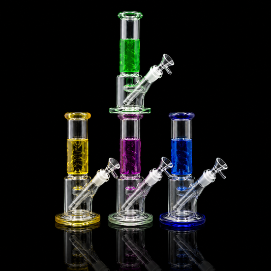 8 Inch Freezable Glycerin Straight Tube Bong Wholesale