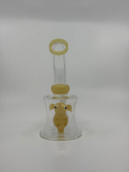 6" character art slime bent dab rig - RK Quality Glass