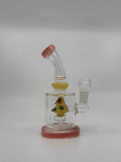 7” shower head bent dab rig - WP229 - RK Quality Glass