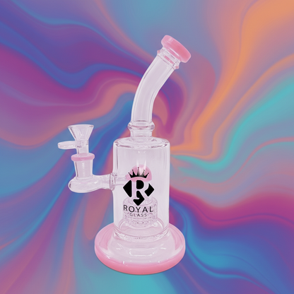 8" Swiss perc dab rig by Royal glass - WP241