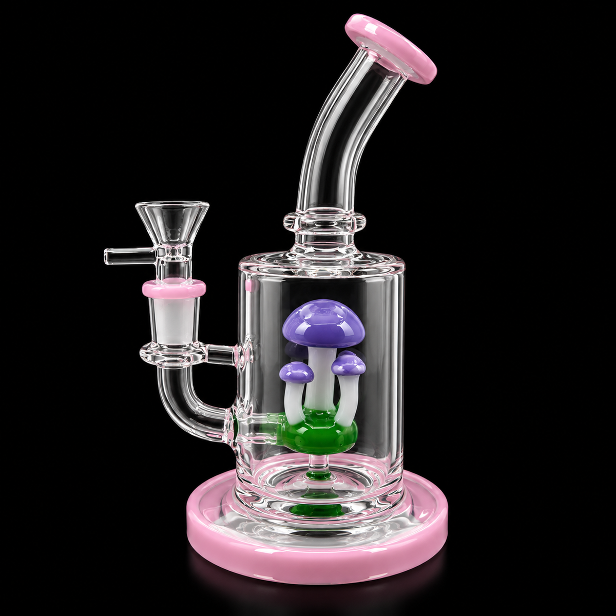 Bent Neck Mushroom Garden Glass Dab Rig Wholesale RK Quality Glass