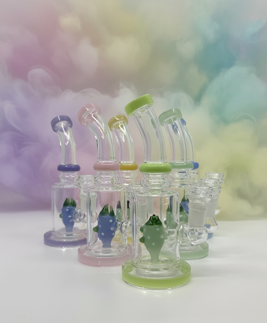 7” shower head bent dab rig - WP235