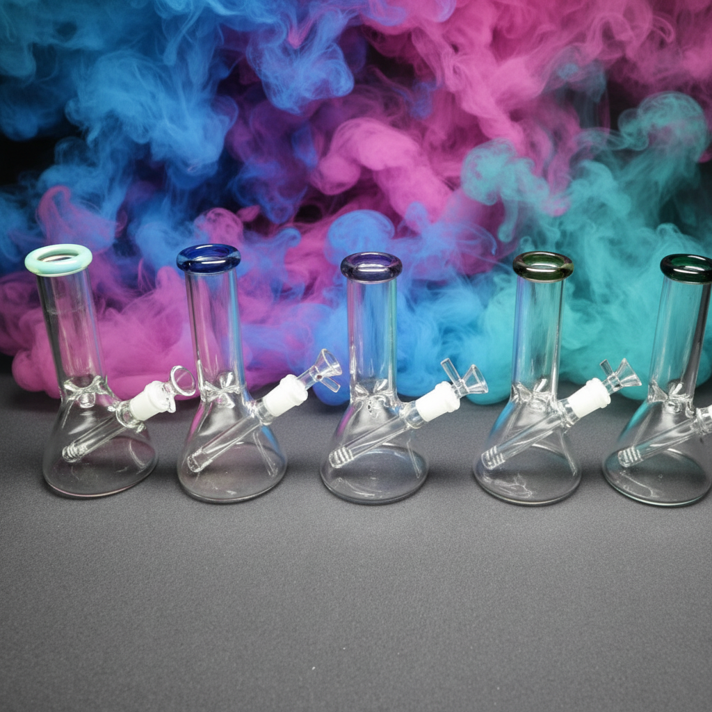 8 Inch Mini Ice Beaker Bong - RK Quality Glass