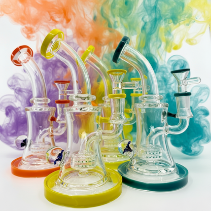 8.5" in Flower Face Dab Rig