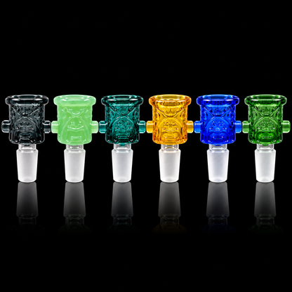 14M Color Glass Deep Hole Bowl 12 Count Per Display