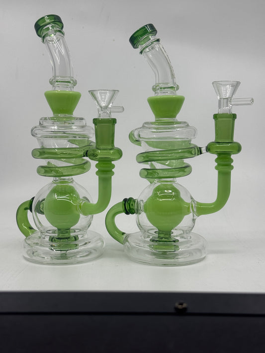 10” recycle color dab rig