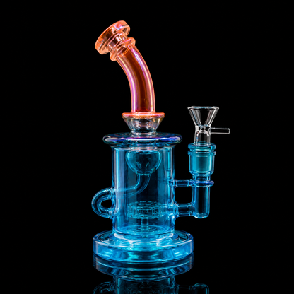 8 Inch Neon Color Mini Recycler Dab Rig
