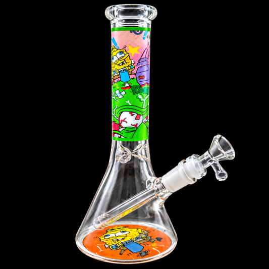10 - Inch Undersea Cartoon Beaker Glass Bong