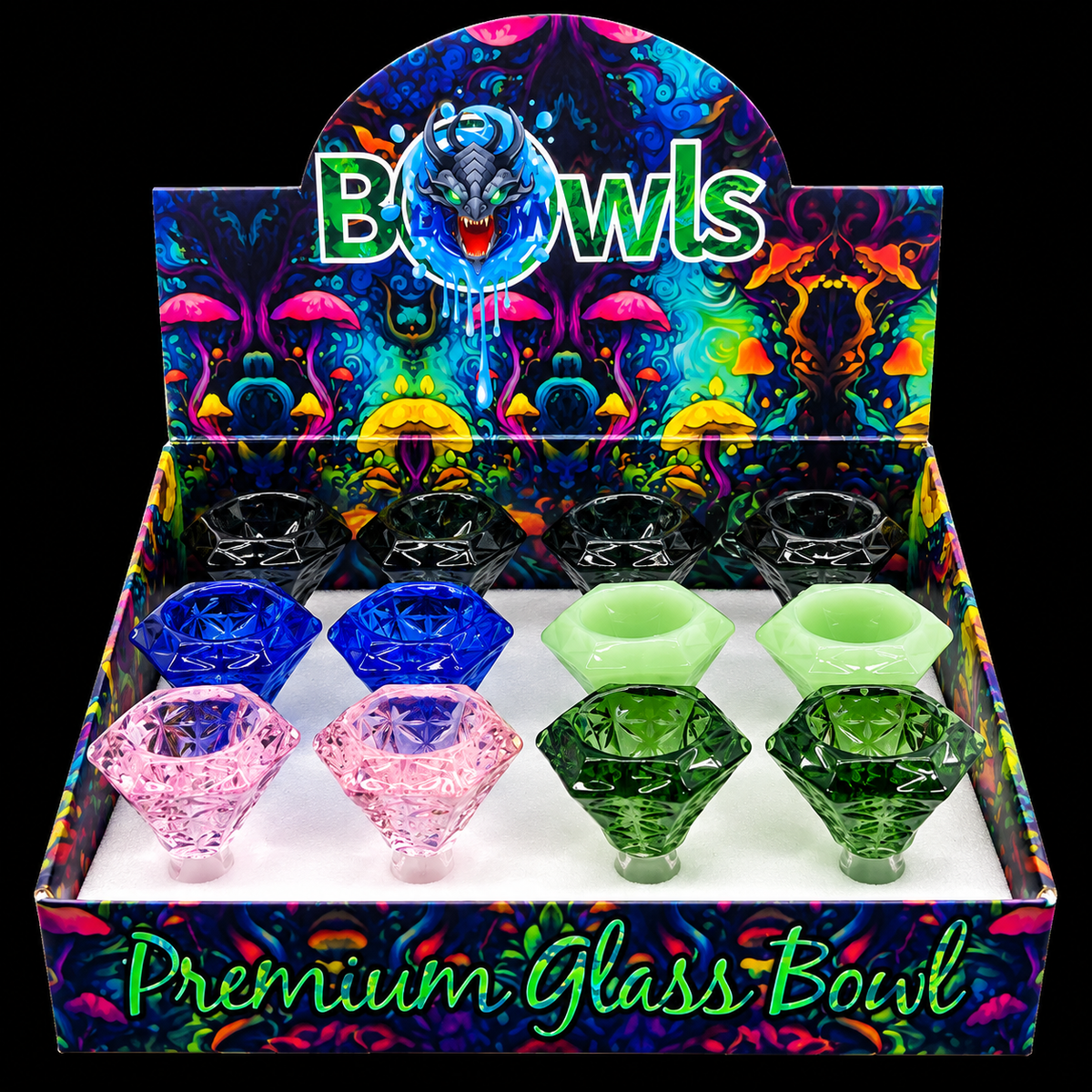 14M Diamonds save Deep Hole Color Bowl 12 Count per display