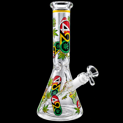 420 Graffiti Beaker Bong