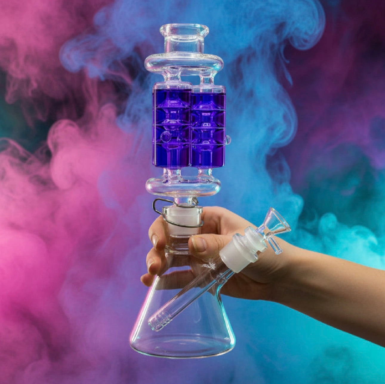 Glycerin Bong | Triple Coils Freezable 11 Inch Bong