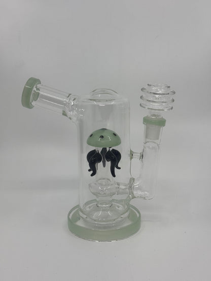 6.3" Jellyfish 14mm Female Glass DAB Rig for Smoking Water Pipe - RK Quality Glass