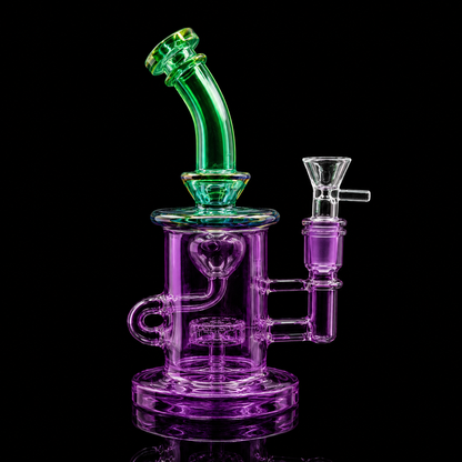 8 Inch Neon Color Mini Recycler Dab Rig