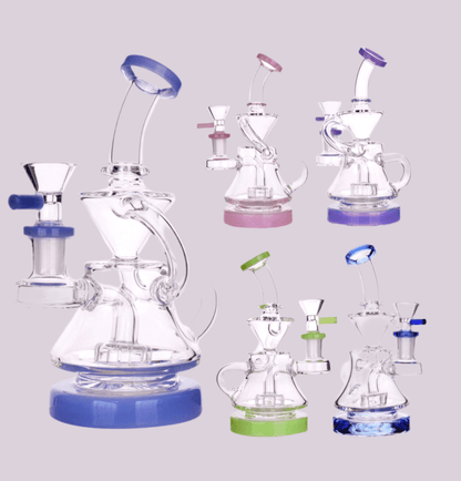 6.5” recycling dab rig - WP214 - RK Quality Glass