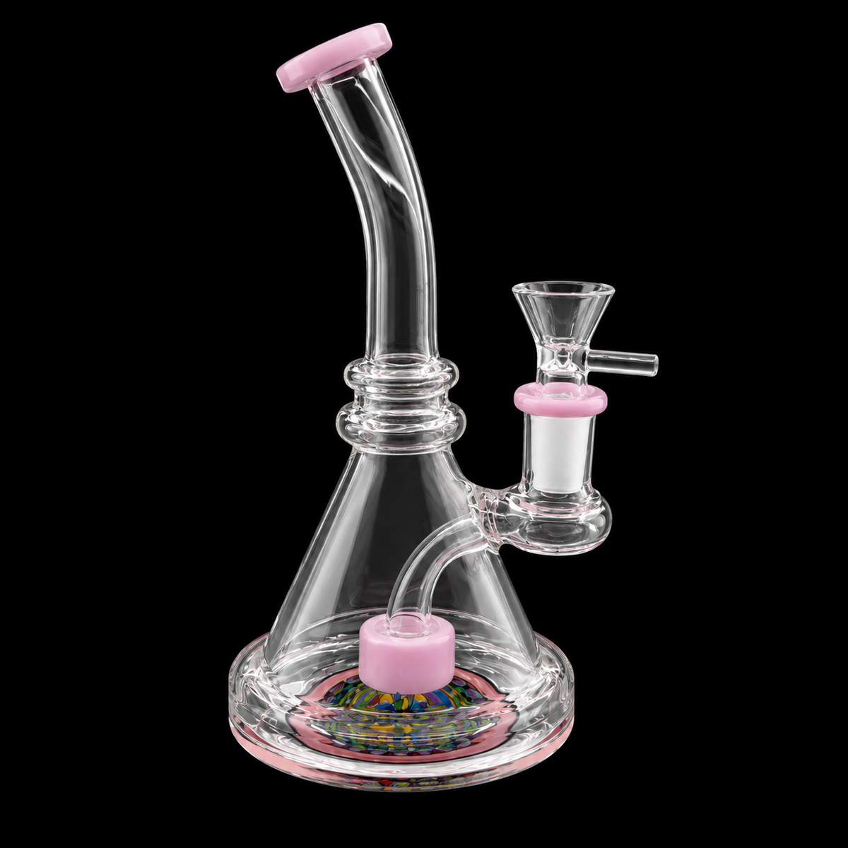 Mosaic Base Bent Neck Glass Dab Rig Wholesale RK Quality Glass