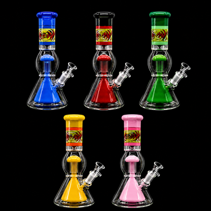 12 INCH Multi Perc WigWag BEAKER Bong