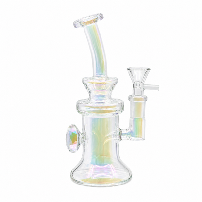 6 INCH METALIC DIAMOND LOCKET ATTACHED DAB RIG