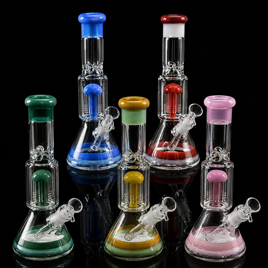 10 Inch Tree Perc Glass Beaker Bong