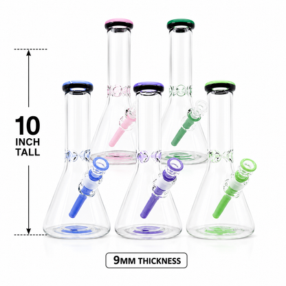 10 Inch 9mm Thick Glass Beaker Bong Wholesale RK Quality Glass