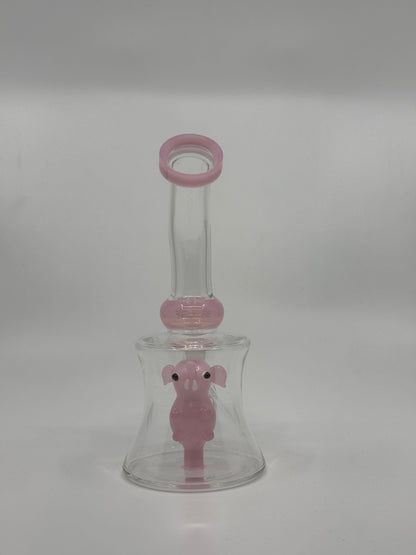 6" character art slime bent dab rig - RK Quality Glass