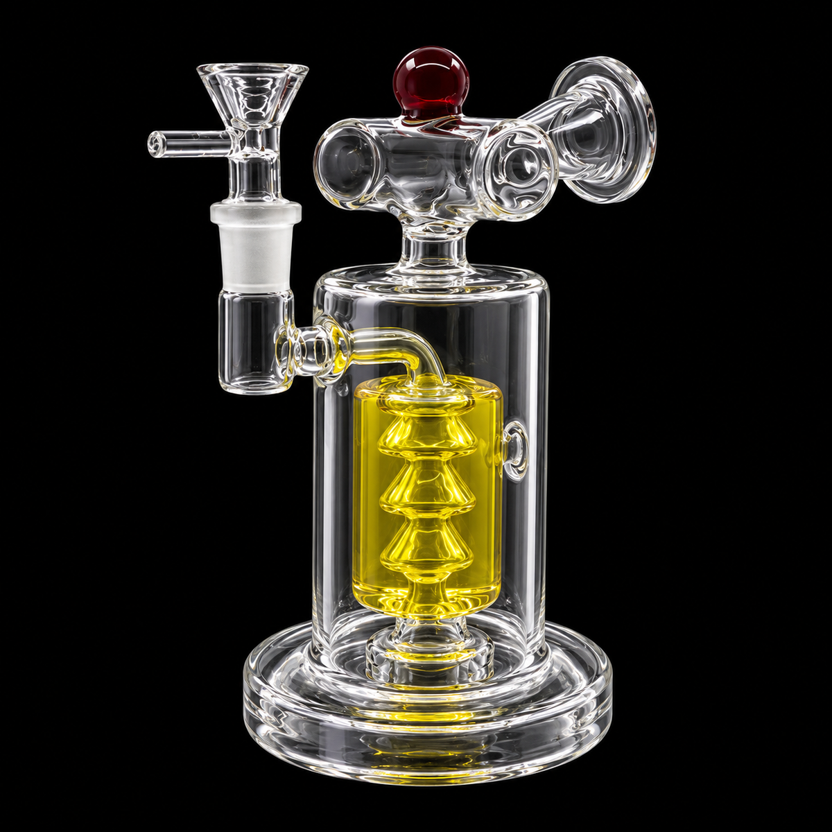 Liquid Triple Cone Percolator Glass Dab Rig Wholesale RK Quality Glass