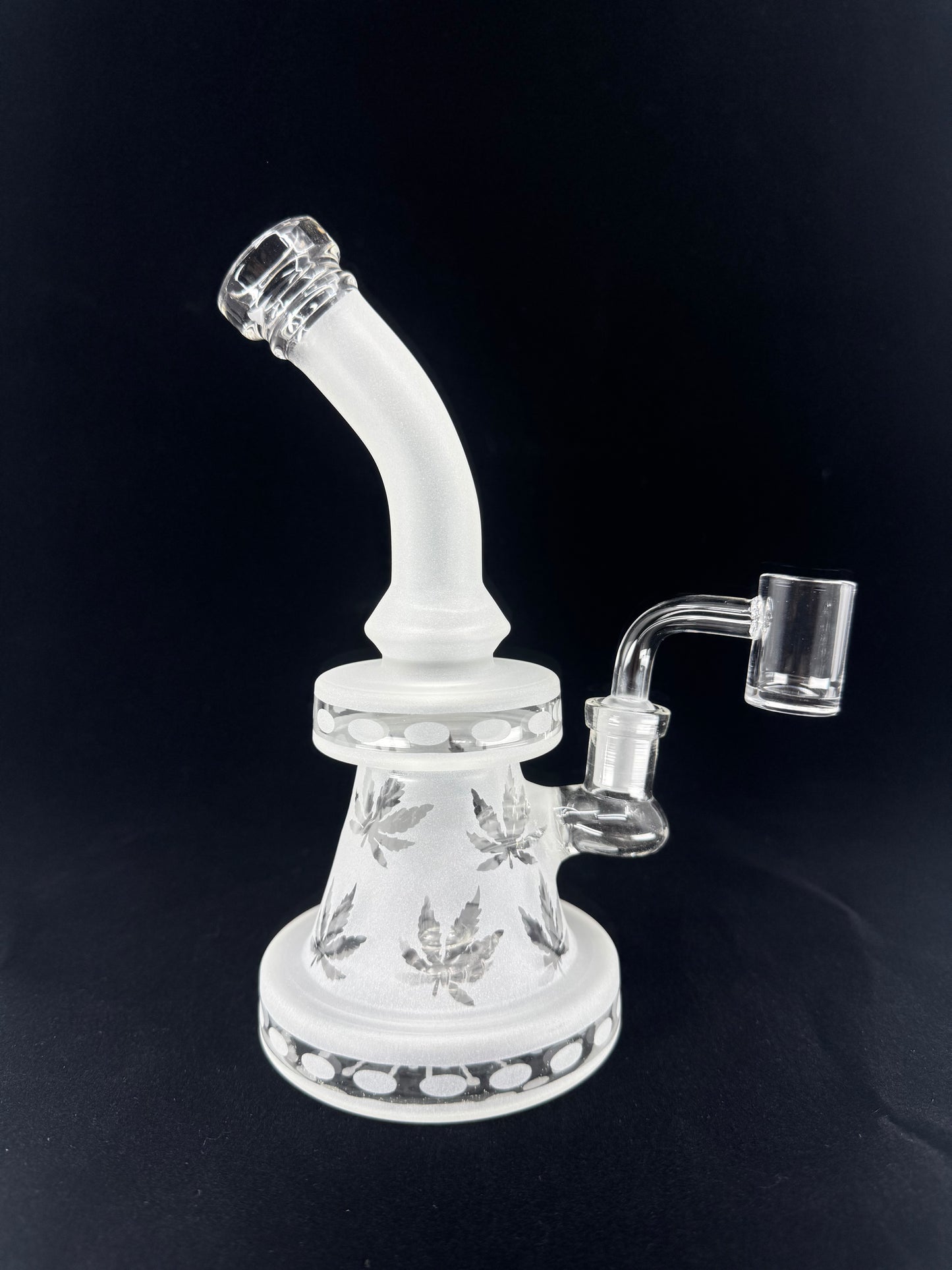 703 RKQG16 8” frosted dab rig