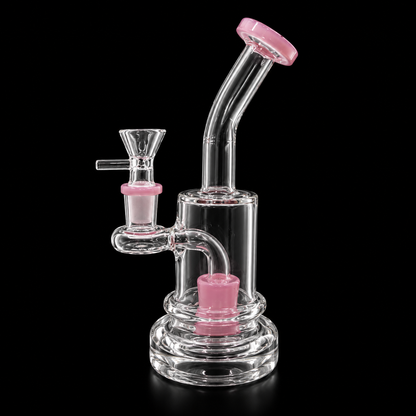 Bent Neck Barrel Glass Dab Rig Wholesale RK Quality Glass