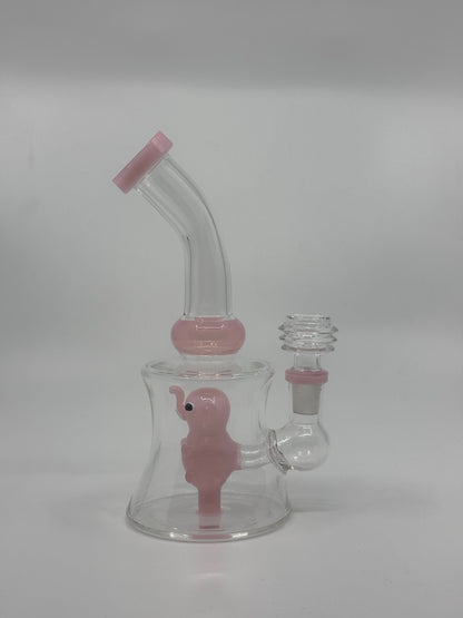 6" character art slime bent dab rig - RK Quality Glass