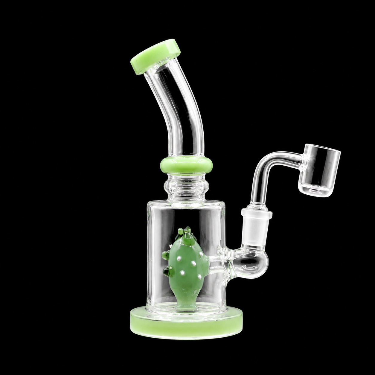 7 Inch Showerhead Perc Bent Neck Dab Rig Wholesale RK Quality Glass