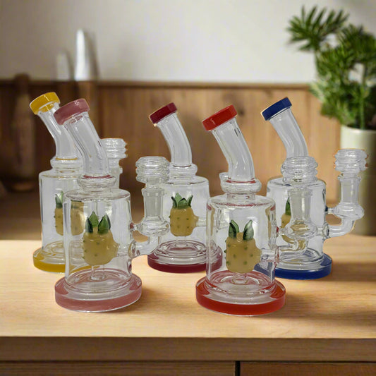 6" Pinepple Shower Head Dab Rig - WP269 - RK Quality Glass