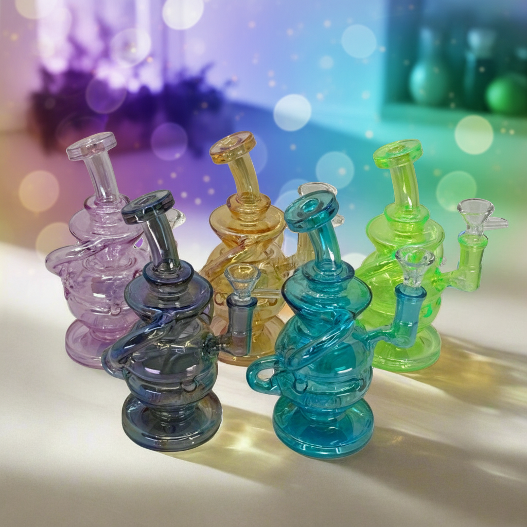 8" Metal Recycler Dab Rig For Sale