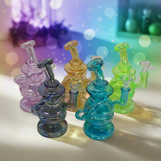 8" Metal Recycler Dab Rig For Sale