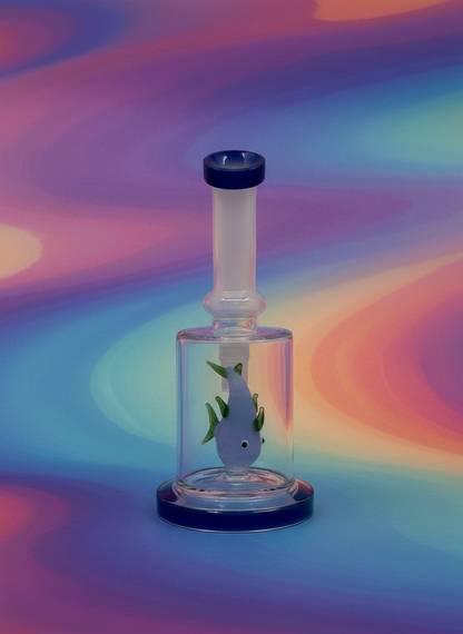 7” Fish Inserts Bent Dab Rig Wholesale - RK Quality Glass